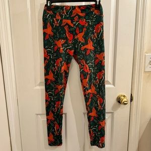 LuLaRoe Cardinal Holiday Christmas Leggings